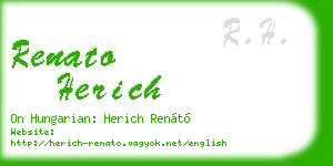 renato herich business card