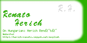 renato herich business card